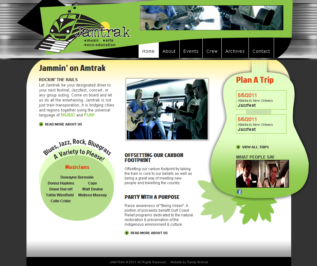 Jamtrak web design version1