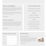 Wireframe for Auto Accident website