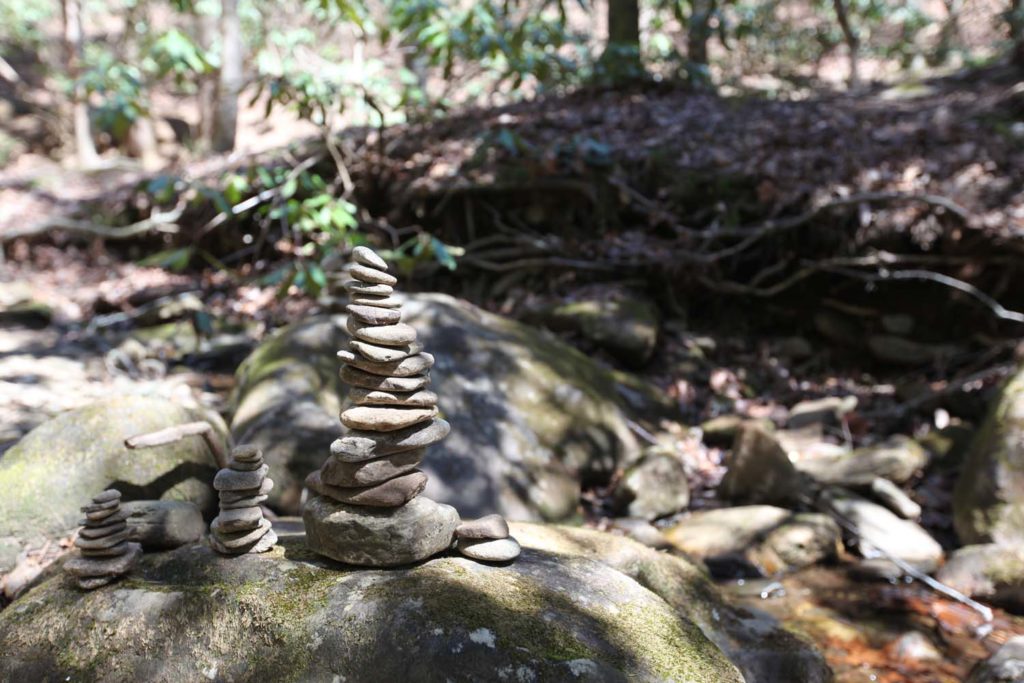 family of stacked rocks