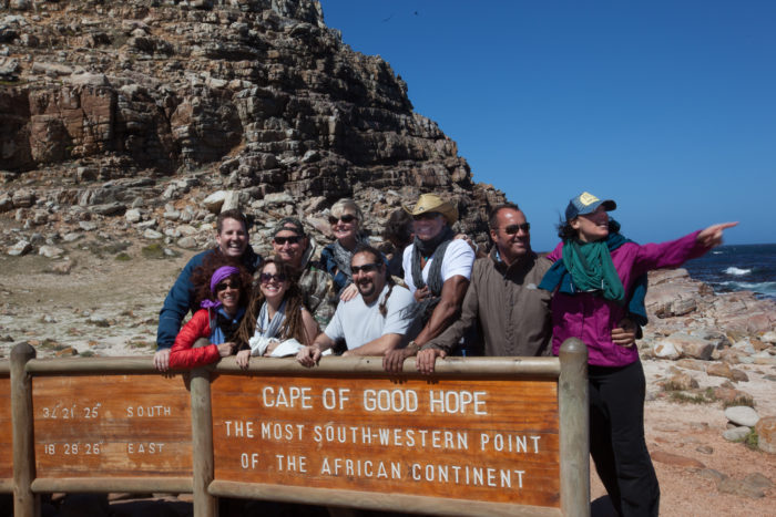 group portrait at Cape of Good Hope