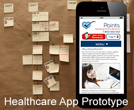Healthcare app prototype