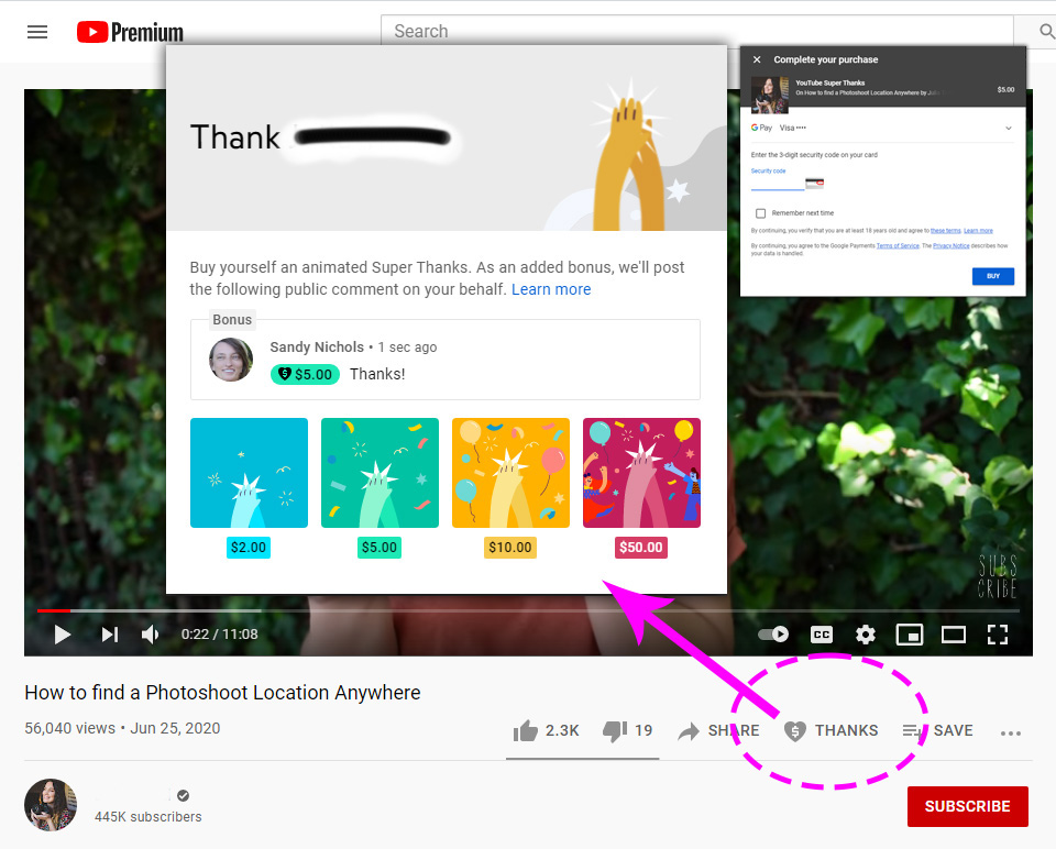 Featured Post Image - YouTube “SUPER THANKS” Button